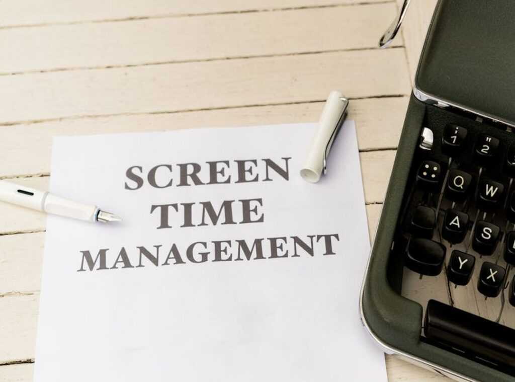 screen time management